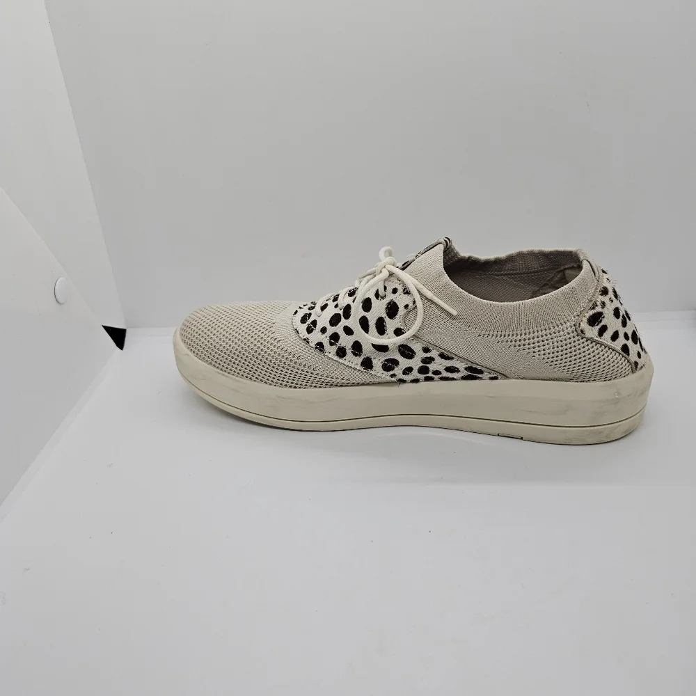 Mark Nason Shining Grayson animal print fur and mesh sneakers 8.5